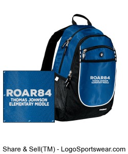 Embroidered ROAR84 Backpack Design Zoom